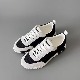 Black Leather With White Mesh Panels
