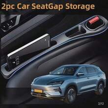 2PCS Car Seat Gap Filler Storage Box, Upgraded 2 In 1 Anti-Drop Anti-Leak Dual Slot Crevice Organizer, Holds Phone Keys Cards Coins, Reduce Friction Noise, Universal Auto Interior Storage Accessory, Ideal Holiday Gift & Road Trip Essential - Multicolor - View 7
