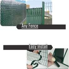 - White View Blocking Privacy Tape Weave W/Bracket For Chain Link Fence 75m/250 Ft Roll UV Resistant - White - View 5