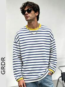 GRDR חולצות טי לגברים - כחול בייבי - ראה 3