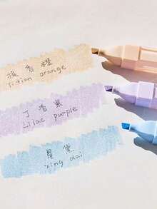 18/6/3pcs Fluorescent Highlighter Pens, Sparkly Starry Sky Color Changing Markers, For Students, Bullet Journaling, Drawing Back To School - Sets - View 7