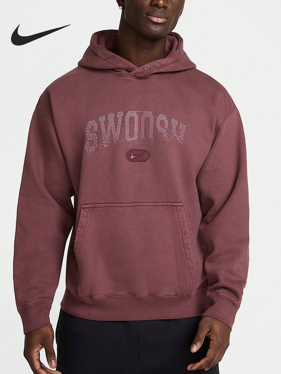 Nike Authentic Spring New Men's Knitted Loose Fit Thermal Lined Pullover Sweatshirt HJ2230-652 - HJ2230-652 - View 1