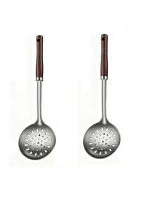 2pcs/4pcs Stainless Steel Long Handle Soup Ladle, Large Size Cooking Spoon For Home And Commercial Use, Porridge Spoon, Soup Spoon - Silver - View 9