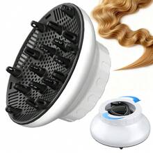 Universal Hair Dryer Diffuser Attachment, Fits 1.5" To 3.15" Hair Dryers, Professional Salon Use, Suitable For Curly Hair, Lightweight, Blue/Purple/Black/White - View 9