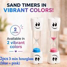 2pcs Smiling Teeth 2min/3min , Multicolor Toothbrush , Compact Fun , Cartoon Creative 2min Timer Ornament, Toothbrushing Timer, Office Desk Ornament, Kitchen Timer - Desktop Ornaments - View 15