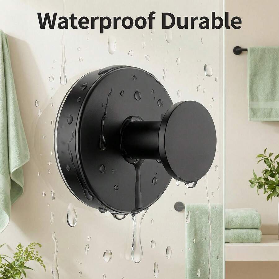 Upgraded Suction Cup Hooks, Detachable Hooks, Suitable For Bathroom Walls, Windows And Glass; Wreath Hooks; Can Hang Towels, Bathrobes And Sponges; Suitable For Bathroom, Kitchen And Dormitory