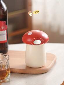 2 In 1 Can Opener Cute Mushroom Multi Functional Automatic Beer Kitchen Press Lid Beer Corkscrew Tools Portable Kitchen Accessories Bar Gadgets - Multicolor - View 12