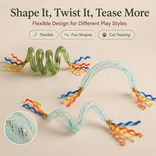 1pc Pet Cat Teaser Throwing Toy, Built-In Crisp Bell, Essential For Cat Self-Entertainment And Boredom Relief, Durable And Hard To Damage, Quickly Attracts Cat's Attention - Multicolor - View 7