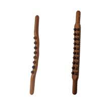 Wooden Gua Sha Massage Stick, 59 Beads Deep Tissue Trigger Point Massage Tool, Manual Gua Sha Stick For Back, Abdomen, Leg Muscle Pain Relief, Body Relaxation Acupressure Massage Tool - Set - View 13