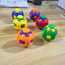 DAFENNI 1pc Colorful Rotating Press Fidget Ball, Hand Spinning Stress Relief Toy, Pocket Size Sensory Anti-Stress Toy, Novelty Party Favor Gift(Random Color) - Multicolor - View 8