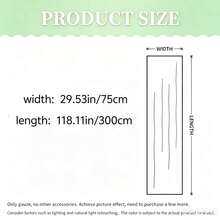 3/6pcs Wedding Arch Decor Fabric, Long Solid Color Semi-Transparent Curtain Tapestry, White Light Green Dark Green, Wedding Decoration, Room Decor, Birthday Party, Bridal Shower, Outdoor Decor - White and Green Outfit - View 7