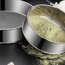 Flour Sifter; Stainless Steel; 40 Mesh; Professional Baking; Fine Mesh; Filter Flour; Powdered Sugar; Cocoa Powder; Making Cakes; Bread Cookies; Pizza; Kitchen DIY; Camping And Picnics; Outdoor Cooking; Family Gatherings; Practical Kitchenware - View 4