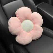 1pc Pink Long Plush Cute Universal Car Seat Cushion, Warm Anti-Slip Comfortable Car Seat Protector, Also Can Be Used As Chair Pad - A - View 12