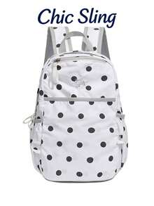 SHILAN Lightweight Printed Foldable Backpack Portable Casual Travel Rucksack Simple Large‑Capacity Daily Student School Bag - Multicolor - View 1
