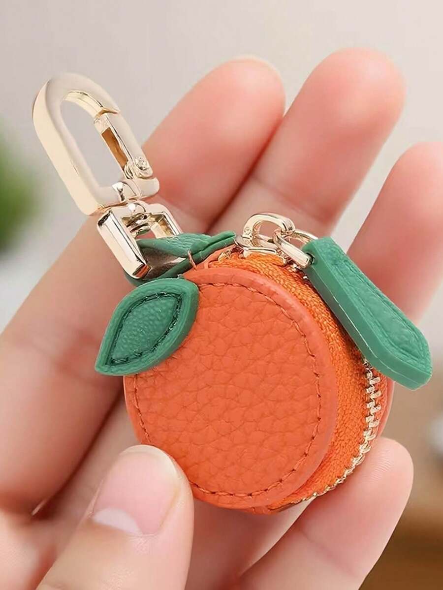 Cute Fruit Wallet, PU Leather Small Wallet, Summer Fruit Shaped Bag Hanging Wallet, Holiday Gift Blueberry Keychain Fruit Shaped Wallet - Multicolor - View 1