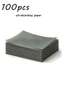 101pcs Disposable Oil Blotting Paper Set (Storage Box + Puff), Portable Facial Oil Absorbing Paper, Absorbs Excess Facial Oil, Suitable For Oily Skin, Oil Control Facial Cleaning Tool, Travel Essential - Multicolor - View 8