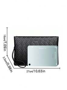 saroxi Men's Envelope Clutch Bag, Large Capacity Fashion Casual Travel Wristlet Pouch With Card Slots, Portable Premium Minimalist Style For Work, Suitable For Young Students, Gift Choice For Men - Multicolor - View 9