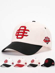 1pc Men's Letter Embroidered Baseball Cap, Adjustable Sun Protection Casual 5-Panel Hat For Outdoor Sports, Spring/Autumn Travel, Beach And Party - Multicolor - View 12