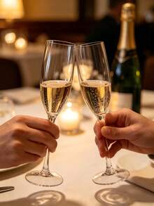 12pcs Acrylic Champagne Glasses, 5oz (Approx. 141.7g) Unbreakable Reusable Stemware - Modern And Perfect For Home Daily Use, Weddings, Baking, Drinking, Party Supplies (Clear) - View 3