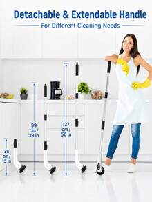Electric Rotating Brush, Wireless Cleaning Brush, Household Use, 9 Interchangeable Brush Heads, 3 Adjustable Sizes, Suitable For Bathroom, Shower, Bathtub, Glass, Car - Multi-color - View 11