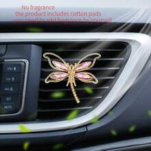 1PC Elegant Metal Dragonfly Vent Clip For Car Air Conditioner Outlet, Vintage Insect‑Shape Car Air Freshener Decor, Luxury Auto Interior Ornament Gift For Women Drivers - Dragonfly Air Vent - View 13