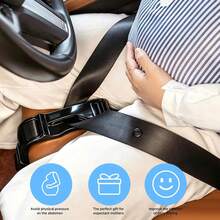 Anti-Choke Seat Belt, Car Abdominal Support Belt, Anti-Choke Belly Adjustable Belt, Seat Belt Extender, Extension Strap - Multicolor - View 6