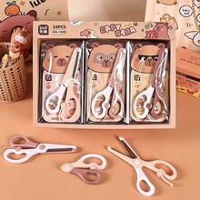 1pc Children's Straight Scissors, Kids Stationery Scissors With Plastic Handle, Tip, Right-Handed, For Classroom, School And Home Use - Multi-color S - View 2