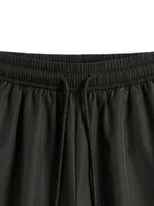 Women's Spring Autumn Outdoor Casual Loose Long Pants, Versatile Daily Sports Trousers - Black - View 4