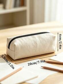 校園風波點鉛筆盒/文具收納袋－多功能大容量設計，可用於存放辦公用品，也可作為創意多功能筆盒或便攜旅行化妝包，適合學生與成人日常使用，波點密度隨機 - 多色 - 查看 8