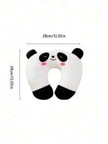 U-Shaped Pillow, Cute Cartoon Animal Pattern, Memory Foam Neck Support, Soft And Comfortable Travel Pillow Accessory, Suitable For Home, Airplane Or Car Use - A - View 8