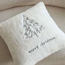 LCUHPCL Minimalist Line Embroidery Christmas Tree Merry Christmas 3D Textured Embroidery Pillow Case 1pc And 2pcs Home Decor, Suitable For Living Room, Bedroom, Party, Sofa And Various Environments - Multicolor - View 9