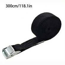 Adjustable Tightening Strap For Kayak, Suitable For Cargo, Luggage, Motorcycle, Truck, SUV And Car Roof Rack - A - View 2