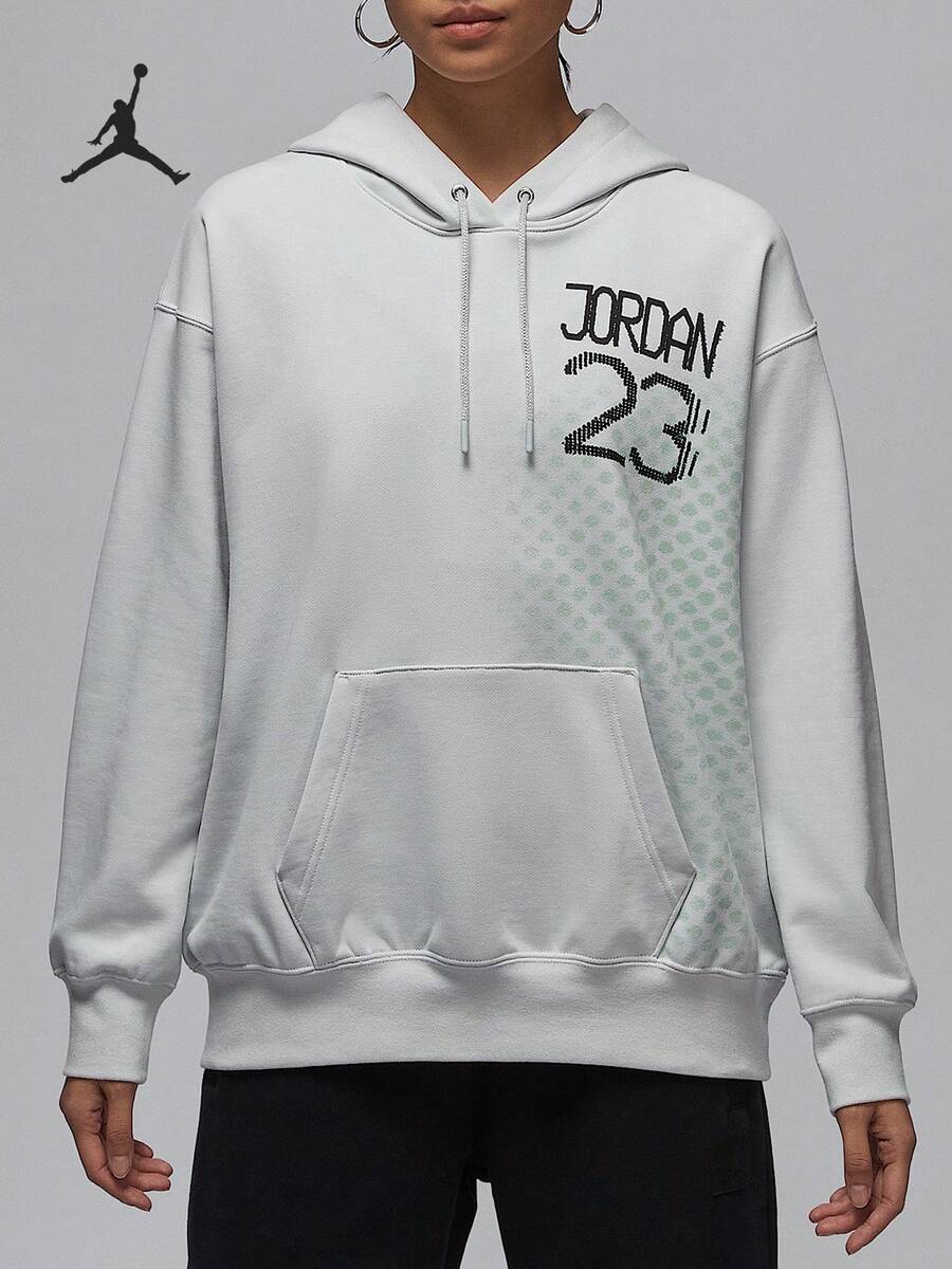 Nike Authentic JORDAN Women's Knit Hooded Pullover Sweatshirt HQ6072-025 - HQ6072-025 - View 1