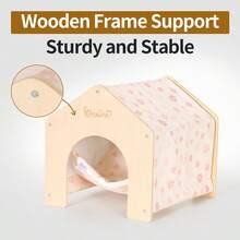 ITANDME Guinea Pig Hideout Rat Hideout Hammock House, No Bottom & Easy To Clean, Guinea Pig Bed House, Suitable For Fancy Rat, Chinchilla, Guinea Pig - View 10