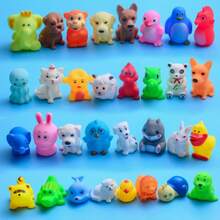 Water Play Rubber Duck Cartoon Bath Squeaky Sound Animal Doll For Kids, Random Color And Style - Multicolor - View 2