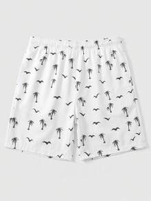Men's Summer Crew Neck Casual T-Shirt And Casual Shorts Loungewear Set - White - View 8