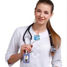 1pc RN Nurse Badge Scroll With Retractable Clip: This Fun And Cool Badge Scroll Is Suitable For Doctors, Nurses, Office Workers, And Social Workers. - Multicolor - View 6