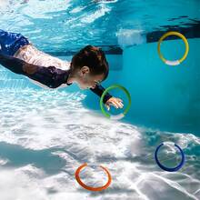 1/4 Reusable Diving Rings, Perfect For Pool And Summer Beach Play. They Are Summer Beach And Pool Party Supplies, Water Fight Toys And Dog Water Toys. Pool Accessories, Pool Floats, Pool Inflatables, Vacation Essentials, Beach Bag, Pool Essentials, Swimming Pool - Upgraded Version - View 3