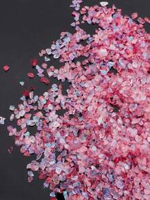 1‑4mm(0.04‑0.16 Inch) Colorful Glass Crushed Stones, Crystal Chips Particles. Exquisite Workmanship, Fresh & Versatile; Irregular Mixed‑Color Style For DIY Jewelry & Vase Filler - 1PC - View 12