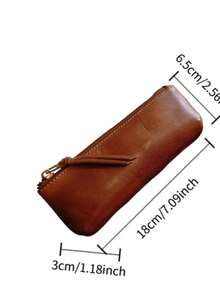 Dompet Resleting Premium, Tas Penyimpanan Portabel untuk Pelajar, Organizer Kuas Makeup Kecil - Beraneka warna - View 6
