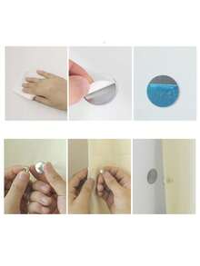 4/12/20/32pcs Modern Metal Magnetic Hooks, Suitable For Curtain Sets, Easy To Install Wall-Mounted Magnetic Clips, Can Be Used For Shower Curtains, Gap Sealing, Wall Stickers And Door Stickers - Multicolor - View 9