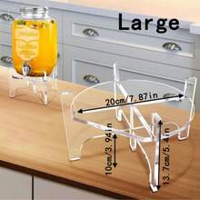 7.87 Inch Acrylic Beverage Dispenser Stand, Can Hold Beverage Cans And Water Bottles, Floor Standing Dispenser Base, Suitable For Parties, Home, Catering Events - View 11