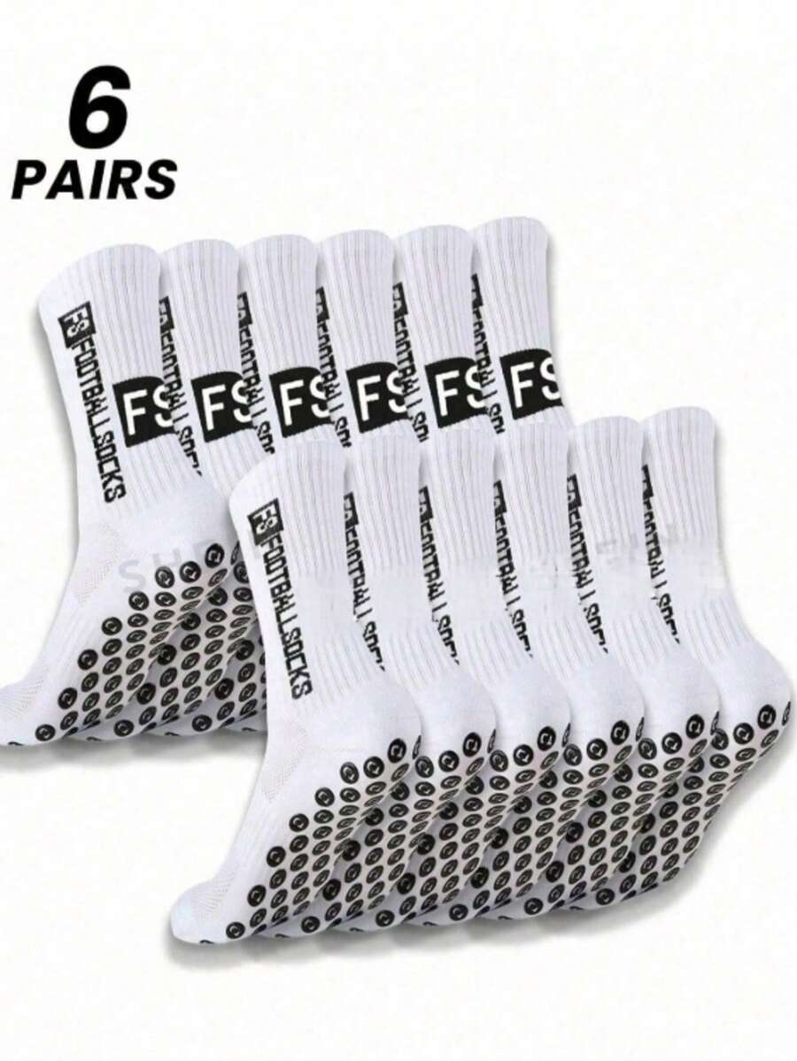 5/10/20 Pairs New Football Sports Socks FS Anti-Slip Thickened Terry Bottom - Multicolor - View 1
