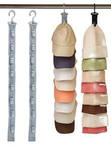 8-Clip Wall Mount Hat Rack, Caps Wall/Door Organizer, Hat Hanger, Hanging Hat Organizer, Helps Save Space & Display Your Cap Collection, For Bedroom, Closet - Multicolor - View 10