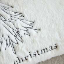 LCUHPCL Minimalist Line Embroidery Christmas Tree Merry Christmas 3D Textured Embroidery Pillow Case 1pc And 2pcs Home Decor, Suitable For Living Room, Bedroom, Party, Sofa And Various Environments - Multicolor - View 7