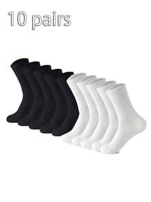 1/5/10 Pasang Kaos Kaki Olahraga Unisex yang Nyaman, Cocok untuk Olahraga, Latihan, Pakaian Kasual dan Bisnis, Menyerap Keringat, Tahan Bau, Lembut dan Ringan, Cocok untuk Musim Semi, Musim Panas, Musim Gugur dan Musim Dingin - MultiWarna - View 6