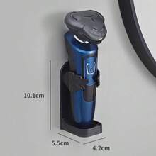 3pcs Wall-Mounted Razor Holder (Includes Double-Sided Adhesive), Self-Adhesive Waterproof Bathroom Razor And Toothbrush Storage Box, Durable Material, Easy Installation (No Drilling Required), Shower Razor Holder, Bathroom Accessories, Space-Saving - Black - View 6