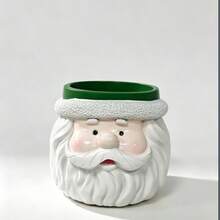 1pc Santa Claus Shaped Succulent Planter, Cute Cartoon Resin Flower Pot, Suitable For Indoor/Outdoor Desktop Greenery Decoration, Teacher's Day, Christmas Gift - Christmas Mini Flower Pot - View 8