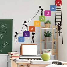 1/3/5pcs Teamwork Wall Decals, Motivational Office Quotes Wall Stickers, Waterproof Peel And Stick Vinyl Art Murals For Workspace Conference Room Company Office Wall Decor - Inspirational Wall Decals - View 5