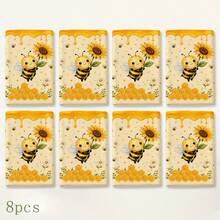 2/4pcs Bee Pattern Towels, Kitchen Dish Cloths, 6/8pcs Decorative Towel Set, Super Absorbent Microfiber, Machine Washable, Holiday Gift And Cleaning Supplies Decoration, Suitable For Holiday Cooking, Baking, Housewarming Gift And Cleaning Supplies, Fit For Kitchen, Bathroom, Toilet - Multicolor - View 10
